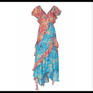 Tanya Taylor Iliana 100% Silk Dress Size 4